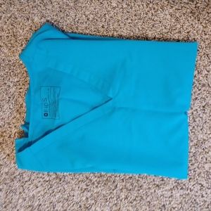 Figs scrub shirt, medium, turquoise
